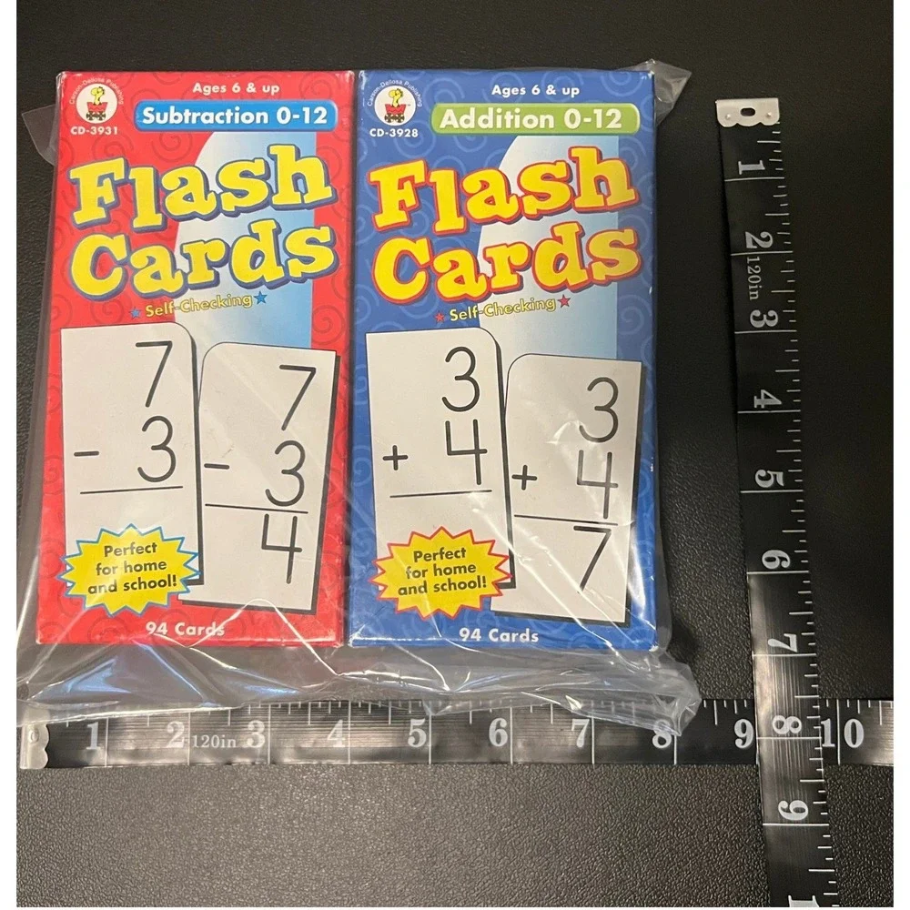 Flash Cards Kids OS Multi Excellent Math Addition Subtraction Set